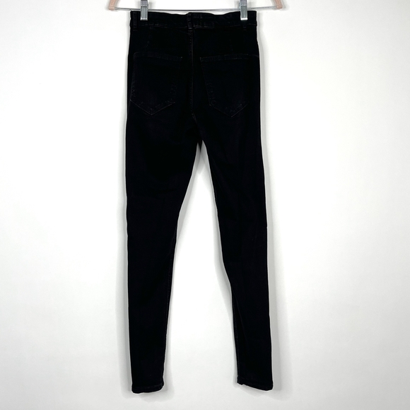 2/$30 ZARA High Waisted Jeggings 6 Rinsed Black Skinny Leg 6559 - Picture 6 of 10